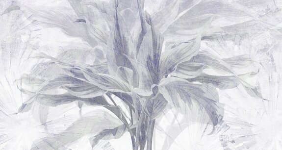 Tropische plantenbladeren op een gestructureerde betonnen achtergrond