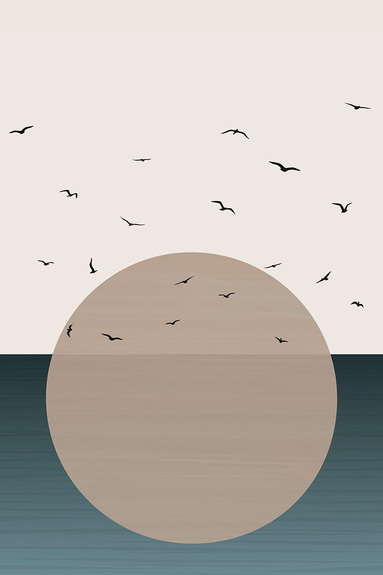 Zonsondergang in boho stijl