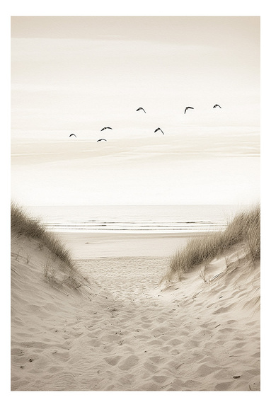 Zonsondergang boven zee schilderachtig landschap