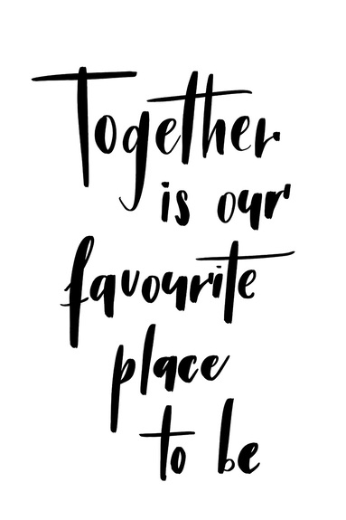 Zwart wit citaat voor verliefden