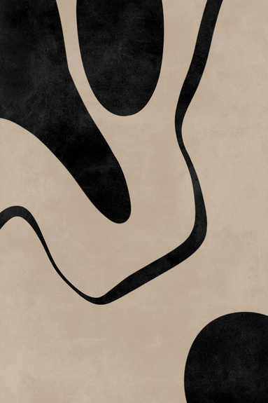 Zwart beige patroon in abstracte stijl