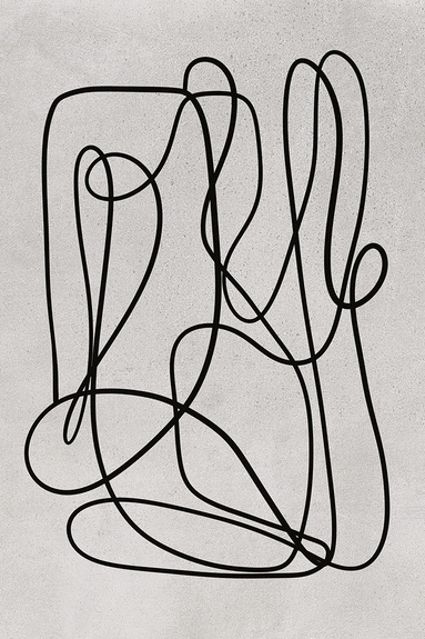 Artistieke abstractie in minimalistische stijl