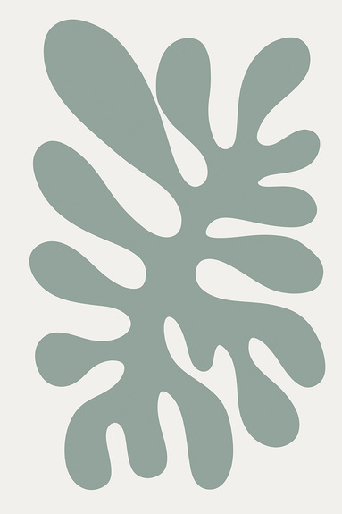 Abstracte plant in saliegroen