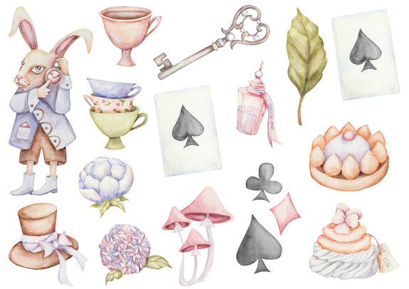 Sprookjesachtige compositie uit wonderland