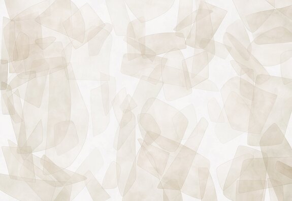 Geometrische vormen in aquarelstijl op een lichte achtergrond, minimalistisch patroon