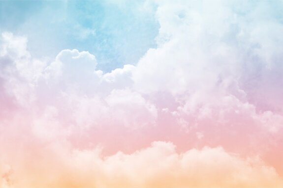 Clouds in pastel colors