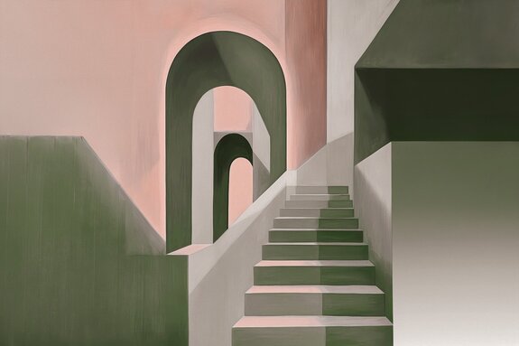 Groene trappen als architectonisch accent