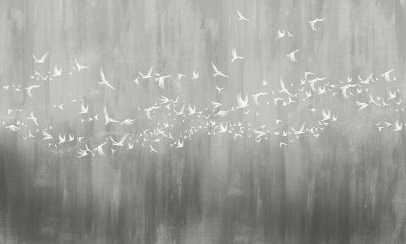 Modern betonpatroon met vogels