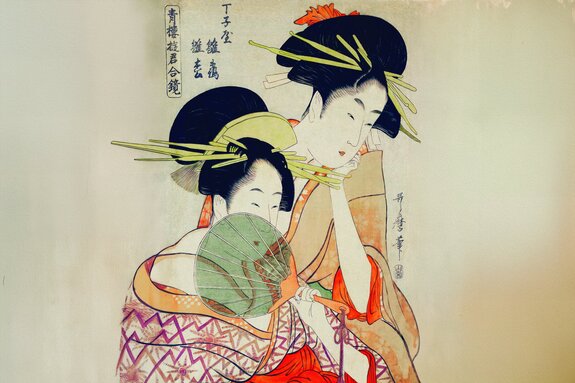 Japanse vrouwen in traditionele kimono