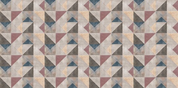 Geometrisch patroon in een driehoekmotief