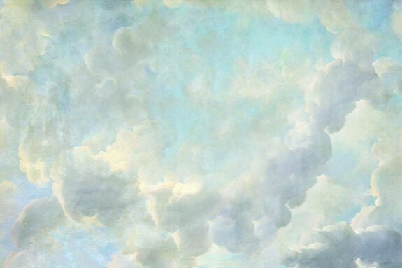 Een lucht met delicate witte wolken