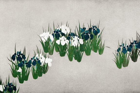 Delicate wilde bloemen op een subtiele achtergrond