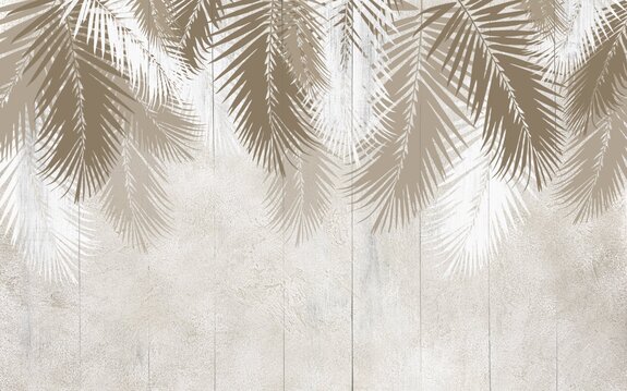 Monochrome palmbladeren
