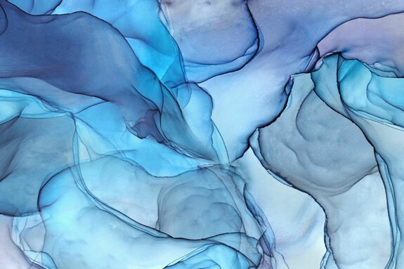 Abstract blauw marmerpatroon