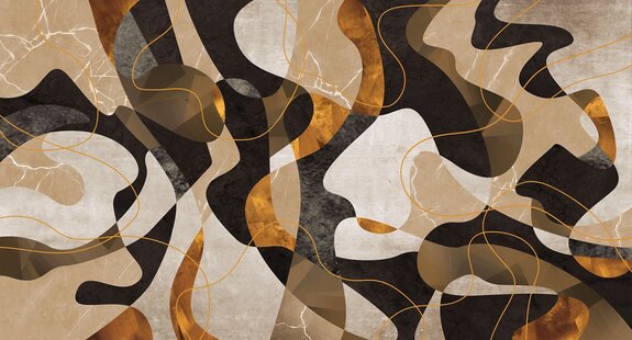 Abstracte golven op marmer