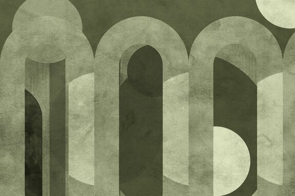 Bruine bogen met cirkels