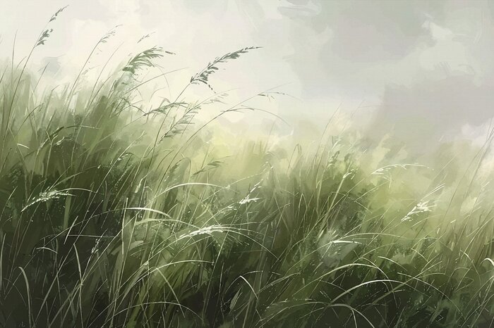 Groen landschap grasveld natuurlijk idyllisch landschap