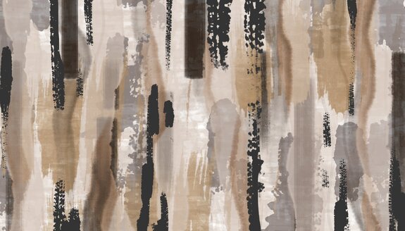 Abstract penseelstreekpatroon en aquarelkunstcompositie