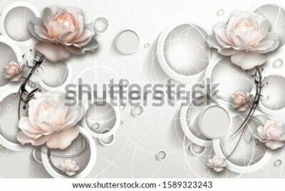 Computerbloemen op een abstracte achtergrond