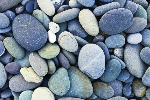 Kleurrijke gladde kiezelstenen