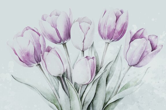 Shabby chic tulpen