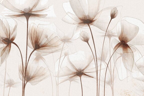 Elegant patroon met wilde bloemen