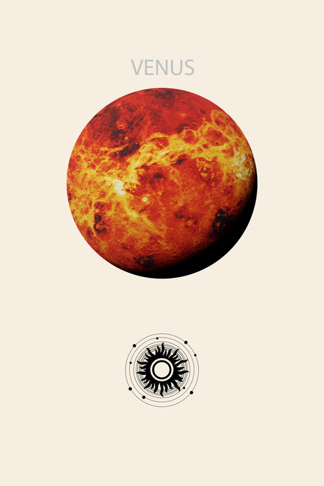 Venus, de helderste planeet in het zonnestelsel