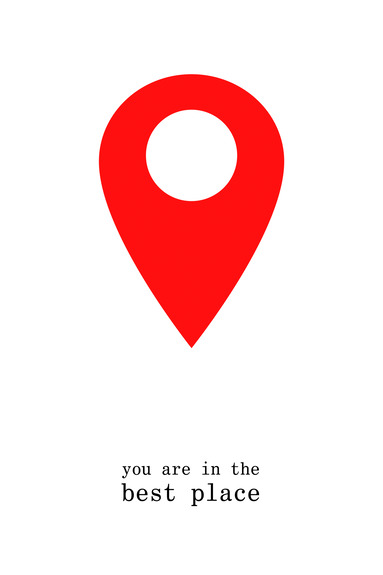 You are in the best place (1 part) vertical