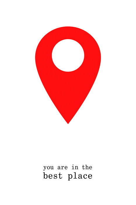 Locatiebord met opschriften