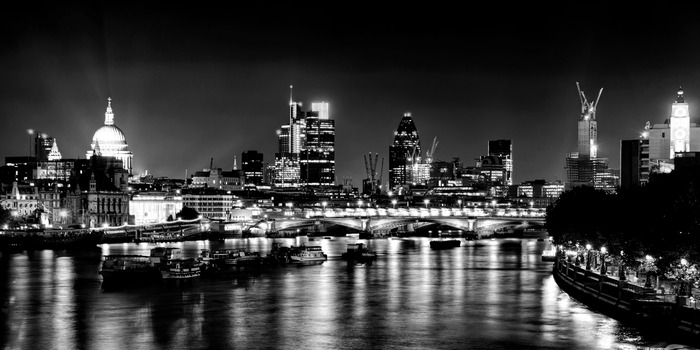 Panorama van de stad londen