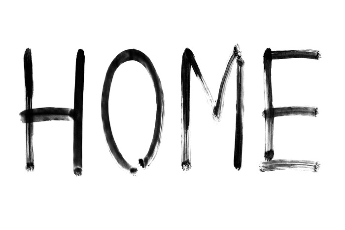 Minimalistisch home-bord