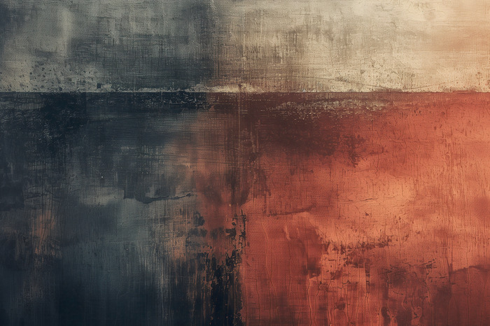 Roestig abstract landschap