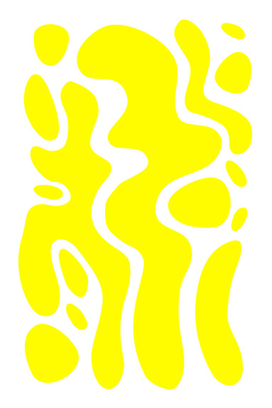 Gele abstracte verfspatten