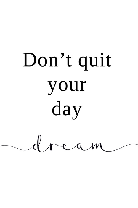 Inscriptie over dromen in een decoratieve stijl