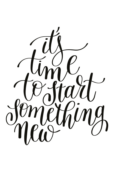 Motiverende inscriptie: tijd voor verandering