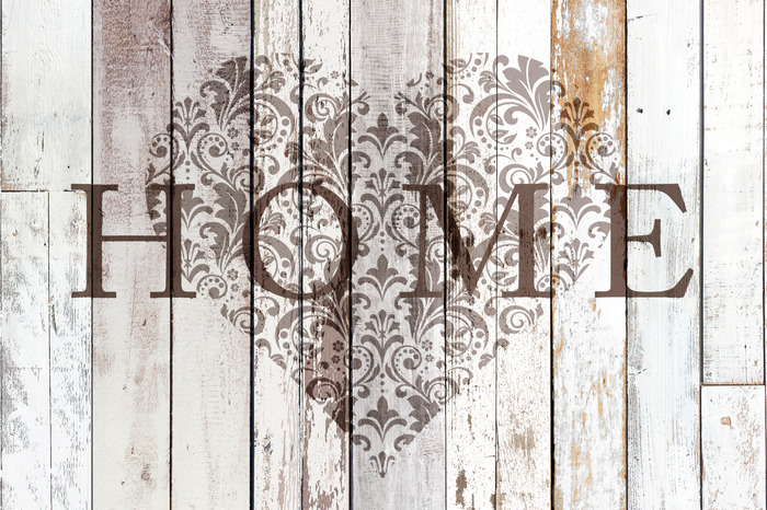 Decoratief home-bord in rustieke stijl