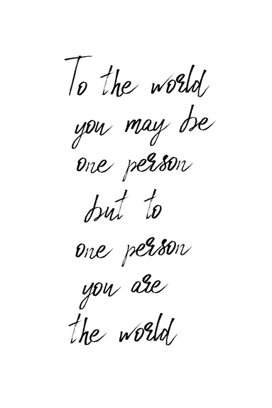 You're my world (1 part) vertical