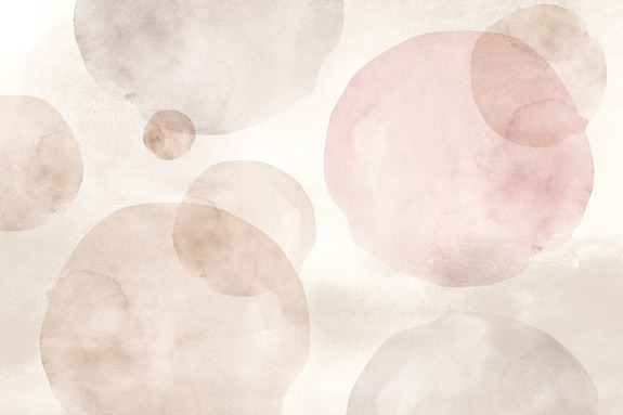 Cirkels in pastelkleuren op een beige achtergrond