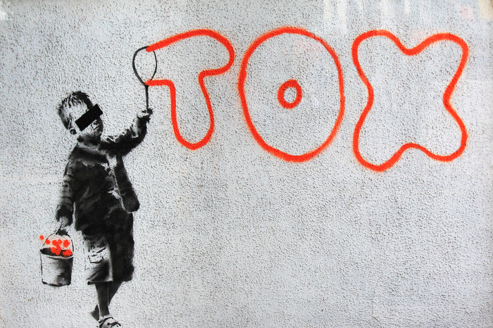 Banksy reproductie tox
