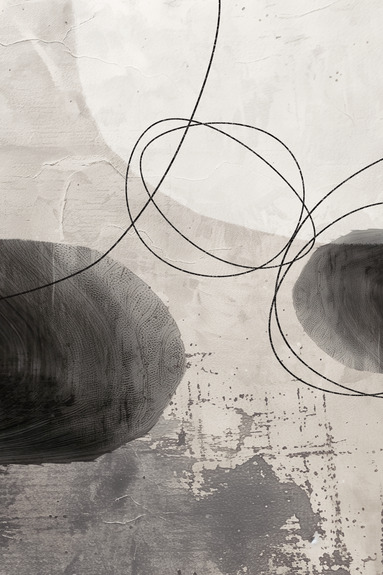 Abstracte vormen en dunne lijnen