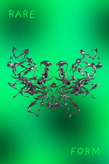 Zilveren abstracte structuur op een groene achtergrond