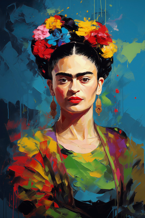 Frida kahlo in een artistieke versie