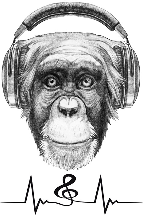 Een klein muzikaal portret met een noot