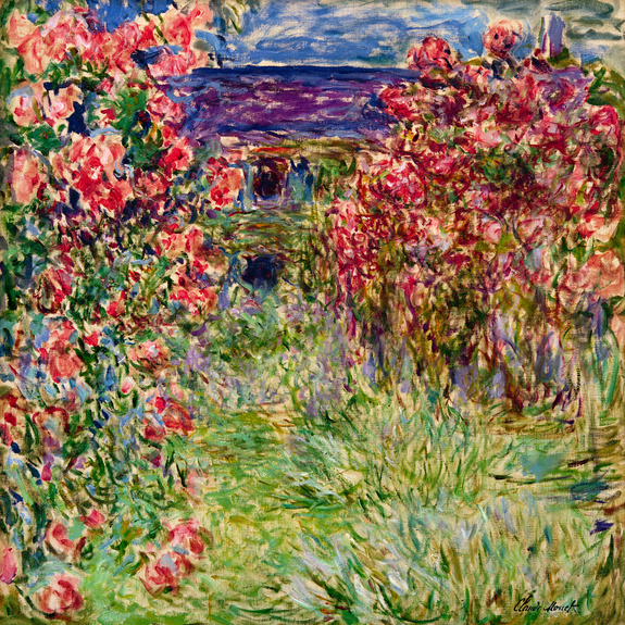 La maison dans les roses (claude monet)