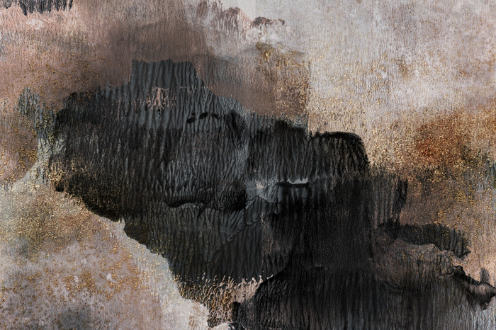 Abstract beige schilderij