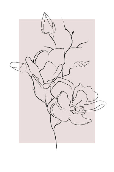 Creamy magnolia (1 part) vertical