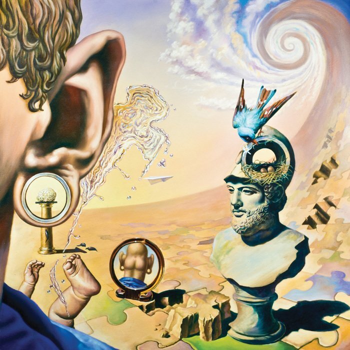 Surrealistisch vogelnestpatroon