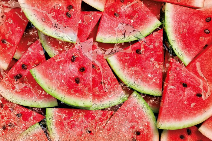 Een verfrissende zomerse plak watermeloen