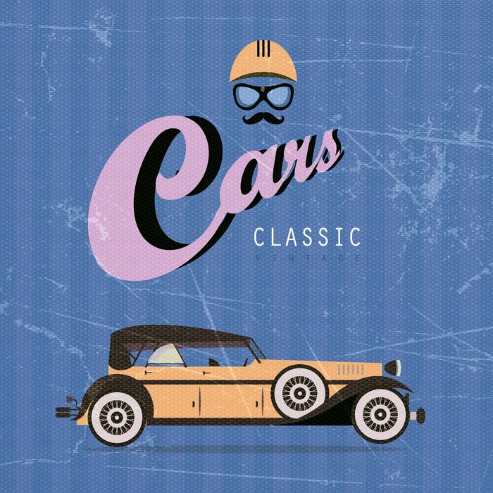 Oude auto&#39;s, automobiele elegantie