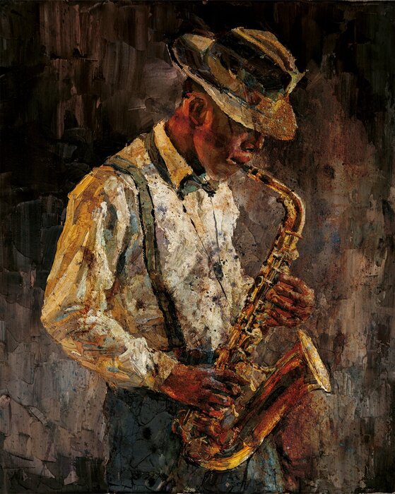 Een schilderachtig portret van muziek en expressie